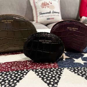 Henri Bendel set of 3 West 57th cosmetic bags